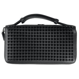 Christian Louboutin Panettone Wallet XL Coin Purse Long Wallet Black